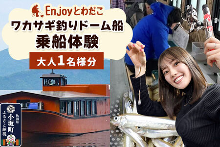 Enjoyとわだこ ワカサギ釣りドーム船 乗船体験（大人1名様分）湖の上で過ごす特別な時間 ＜レターパックプラス＞