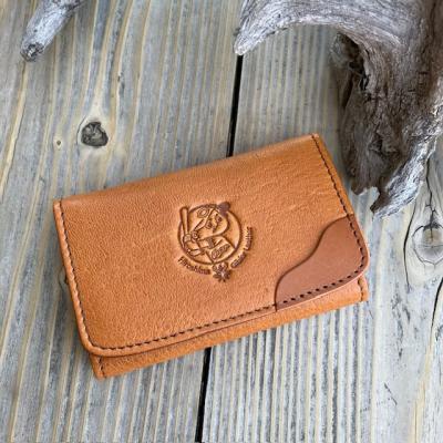 ふるさと納税 東広島市 【広島ジビエレザー×広島東洋カープ】東広島産鹿革使用　名刺入れ/カード入れ　ヴィンテージキャメル |  | 01