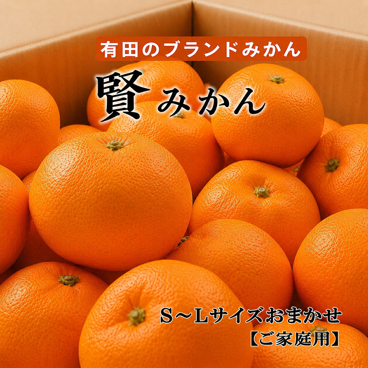 【ふるさと納税】 有田のブランド 「 賢みかん 」(S～Lサイズおまかせ） ご家庭用 ※2026年11月中旬～2027年1月中旬頃頃に順次発送予定 / 有田みかん みかん 柑橘 果物 フルーツ 国産