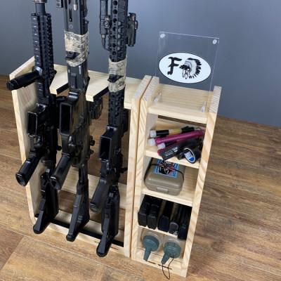 ふるさと納税 横手市 WOOD WORKS ライフルスタンド 3丁掛+マガジンラックセット【本体:ナチュラル】 |  | 02