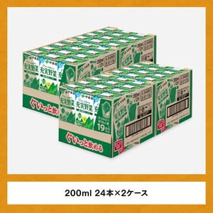 伊藤園 充実野菜 緑の野菜ミックス（紙パック）200ml×48本【3ヶ月定期便】 【 全3回 伊藤園 飲料類 野菜ジュース 野菜 ジュース ミックスジュース 飲みもの】