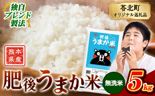 米  熊本県産 肥後うまか米 5kg 無洗米 《7-14日以内に出荷予定(土日祝を除く)》精米 こめ  コメ お米 おこめ ブレンド米熊本県産  コメ お米 おこめ