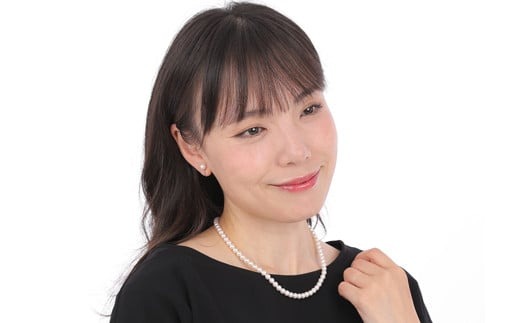真珠 ネックレス ピアス セット Pt900 パール 5.5ミリ ～ 6ミリ アクセサリー ジュエリー 三重県 伊勢志摩 志摩市 アコヤ貝 冠婚葬祭 結婚式 葬式 フォーマル / 老舗の真珠専門店・高
