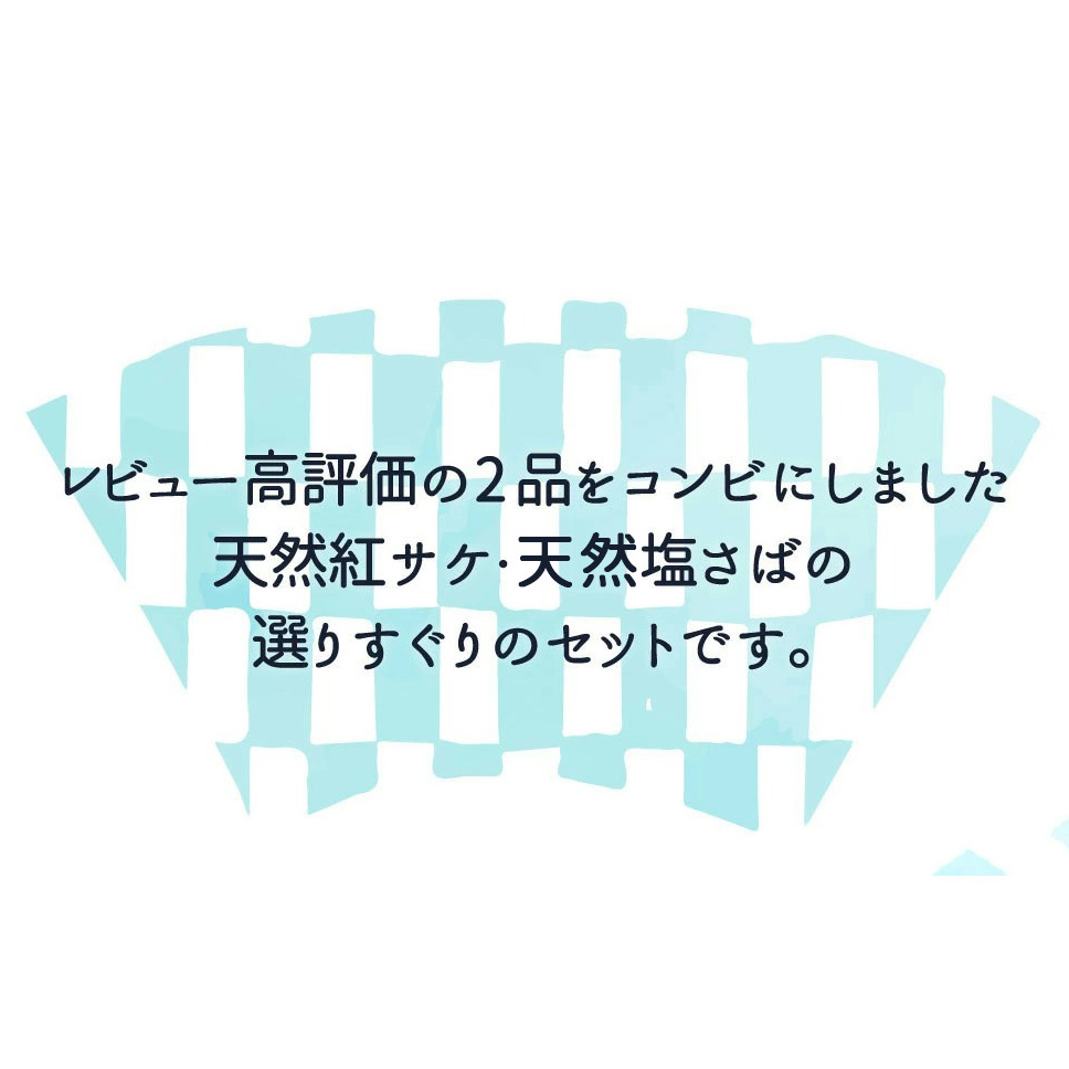 G7010_迷ったらコレ！！魚鶴商店の天然紅サケ 1kg & 塩さば 6枚セット_イメージ2