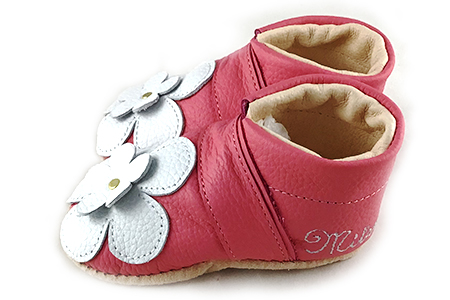 《出産祝い品》お名前入りファーストシューズ お誕生日も入れられます レザーベビーシューズ 11cm〜13.5cm [0707]