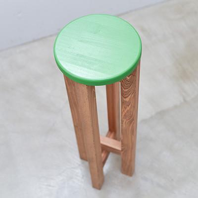 ふるさと納税 守谷市 小さなスツール【緑】キッチン・洗面所に |  | 01