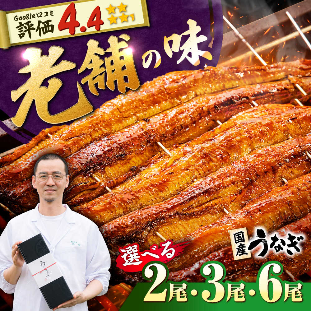 【ふるさと納税】【選べる容量】ふっくらジューシーのこだわり国産うなぎ蒲焼 2枚/3枚/6枚 うなぎ 鰻 特大 タレ 蒲焼き かばやき ひつまぶし お祝い ご褒美 贅沢 吉野ヶ里町/丸安 [FAD013/FAD002/FAD023]