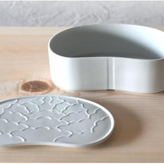 有田焼 白釉 繭型蓋物【ARITAYAKI-STORE】 A18-53_イメージ4