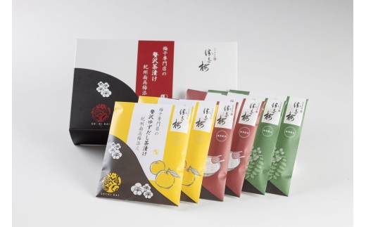 N009 勝喜梅　贅沢茶漬け３種詰合せ（紀州南高梅添え６袋セット）