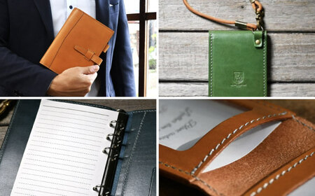 本革バイブルサイズシステム手帳（15mmリング）とダブルパスケースセット フィーユ 滋賀県長浜市/株式会社ブラン・クチュール[AQAY454]