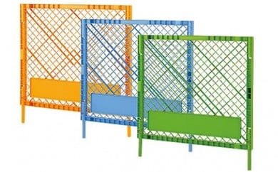 0171プラスチックフェンスN-3グリーン　 10枚セット [№5787-7003] ※沖縄・離島への配送不可