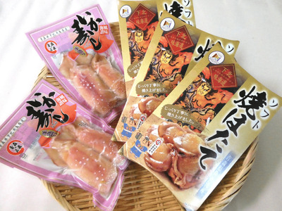 焼ほたて・いかずしセット（焼ほたて3P・いかずし2P）