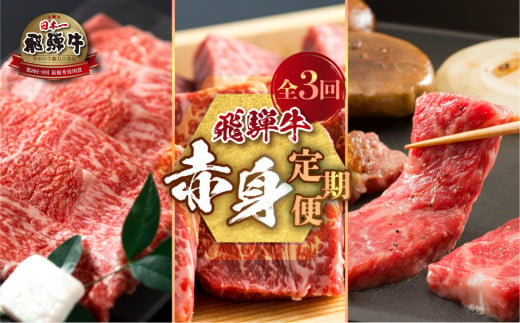 
《定期便3回》飛騨牛 赤身定期便 赤身 もも 牛肉 肉 和牛 国産 ステーキ すき焼き しゃうぶしゃぶ 500g [S486]
