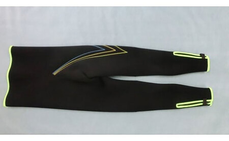 【泉フィルター株式会社】鮎タイツ20 II（黒×蛍光緑） LL