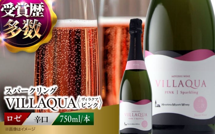 
                  ワイン VILLAQUA -ピンク- 750ml×1本 ロゼ 受賞 国産 ワイン 白 白ワイン 日本ワイン スパークリングワイン スパークリング 発泡 辛口 ワインセット 果実酒 希少ワイン 飲み比べ セット 人気 おすすめ 酒 お酒 洋酒 お祝い 記念日 誕生日 父の日 敬老の日 クリスマス パーティー 贈答 ギフト プレゼント お取り寄せ 三次市 / 広島三次ワイナリー [APAZ145]
                
