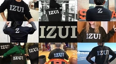 魔法の言葉「いずい」で もちつもたれつ「 IZUI Tシャツ 」 厚地 ホワイト×ゴールド　2Lサイズ【衣料 ファッション 人気 おすすめ 】