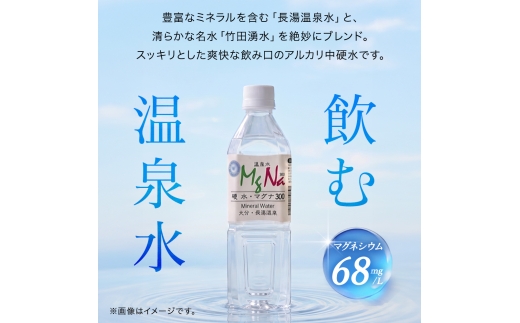 【1ヶ月毎9回定期便】 硬水ミネラルウォーターマグナ300 500ml 計216本 （24本×9回）