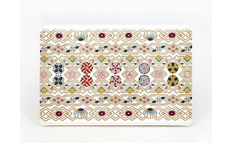 
【文庫屋大関】パーソナルホルダー　花菱【皮革工芸品】 [№5619-1693]
