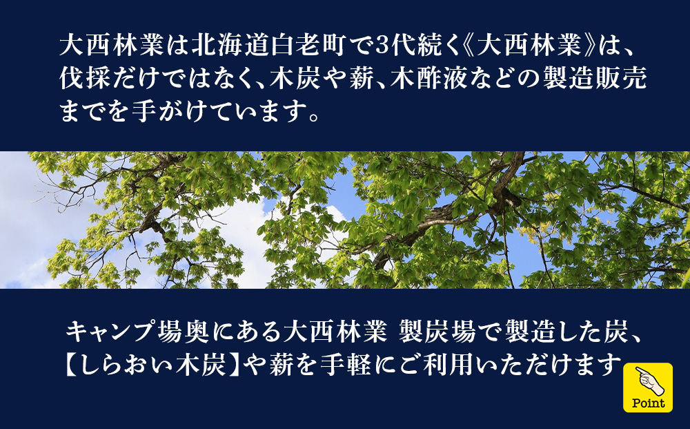 キャンプ場 利用補助券 ブウベツの森 北海道 白老町 （4000円分） AZ023_イメージ4