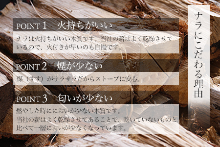 ＼キャンプ用薪／火持ちの良い広葉樹!! 飛騨産ナラ薪 乾燥薪（10kg）1箱 【薪のモクネン】【88-1】