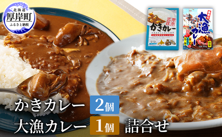 かきカレー 2個 大漁カレー 1個 セット レトルト