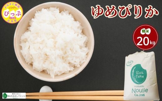
            令和7年産 ゆめぴりか 精米 20kg 発送時期が選べる【農業生産法人ノウリエ】米 お米 北海道米 特Aランク 国産 白米 コメ 北海道 比布町 ぴっぷ 1017-007
          