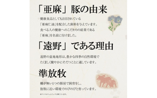 遠野ふるさと野菜便と亜麻豚の詰め合わせセット / 岩手県 遠野市【1523512】