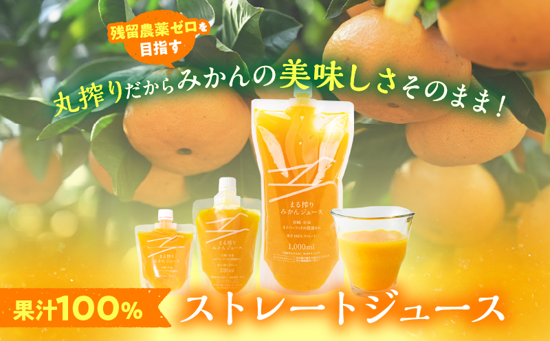 果汁 100％ まる搾り みかん ジュース 1000ml×1本 220ml×4本 専用ギフトボックス入り 機能性表示食品 飲料 ソフトドリンク 果物 フルーツ 柑橘 シャーベット 国産 人気 おすすめ