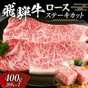 【ふるさと納税】飛騨牛 ロース 400g ステーキカット （200g×2） 牛肉 黒毛和牛 5等級 肉 F6M-055