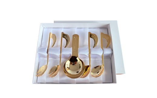 メロディ ヒメフォーク × 2・コーヒースプーン × 2・メジャースプーン × 1 計5本セット FC011086