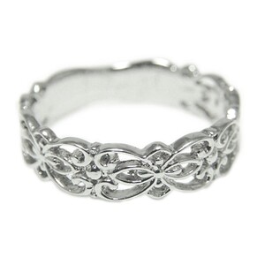 PT900「透かし柄」地金デザインリング【 32056-1】