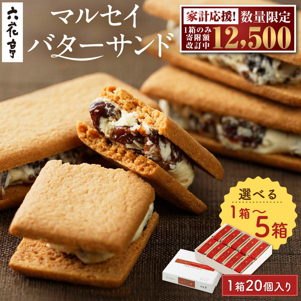 【六花亭】マルセイバターサンド20個入