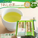 【ふるさと納税】【12回定期便】一番摘み茶葉使用 うれしの茶 2本入（やぶきた 玉門 100g×2本） /お茶の深香園[UAF009] 茶 お茶 緑茶 茶葉