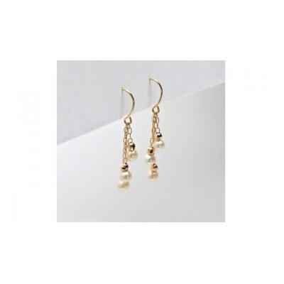 ふるさと納税 伊勢市 アコヤ真珠K18ピアス　極小ベビーパール2.5mmup6個付 619 |  | 01