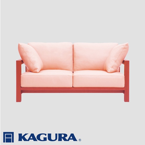 家具蔵 KAGURA 2Pソファ ダン チェリー材 家具 ソファー 2人掛け sofa リビングソファー 木材 無垢材 職人 手作業 天然木 高級木材 無添加 安全 ジャパニーズモダン 高級家具 熟練 無着色 おしゃれ 天然木無垢材 温もり シンプル 洗練