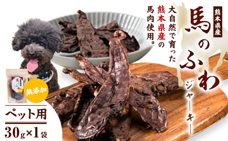 
                  ドッグフード ジャーキー 無添加 馬のふわ ジャーキー 30g ×1袋 ペット用 Evol Key 熊本県 御船町《30日以内に出荷予定(土日祝除く)》送料無料
                