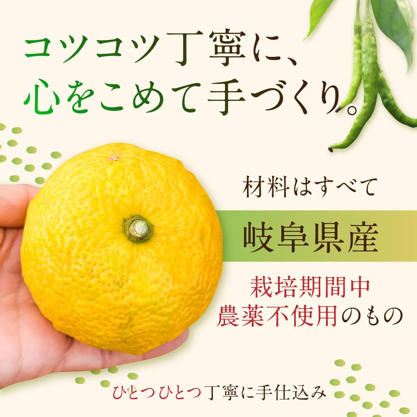 柚子胡椒「御嵩柚子なんばん」・醤油麹「ゆずなんばんじゃない醤」　みたけさいとう創店オリジナル辛味調味料セット[AVAZ002]