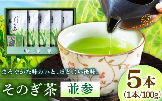 そのぎ茶 (並参) 100g×5袋入り 茶 ちゃ お茶 おちゃ 緑茶 りょくちゃ 日本茶 茶葉 東彼杵町/酒井製茶 [BBV011]