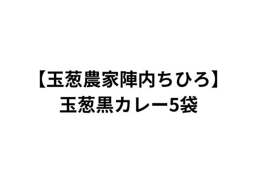 
            【玉葱農家陣内ちひろ】玉葱黒カレー5袋
          