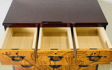  30伝統箪笥 三の三 〈創業明治2年、田中家具謹製〉二本松伝統家具 【田中家具】