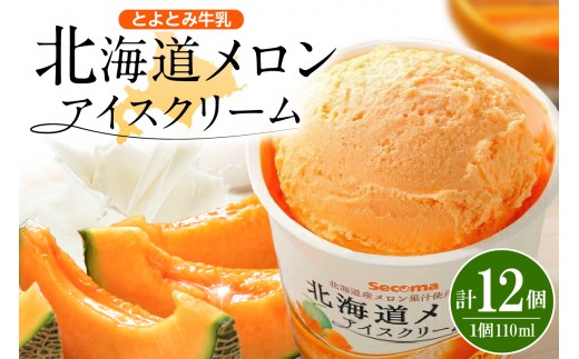 
            とよとみ牛乳 北海道メロンアイスクリーム 110ml×12個					
          