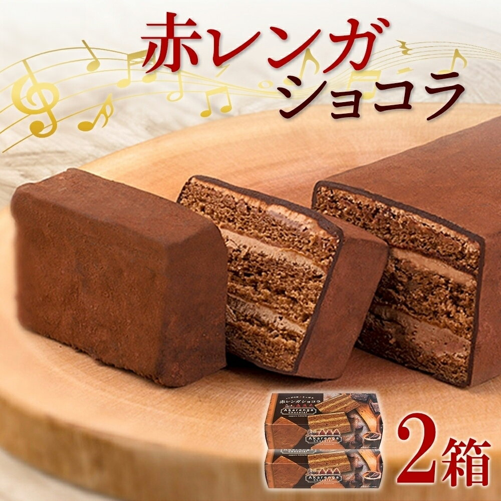 【ふるさと納税】 ガトーショコラ 2箱 赤レンガショコラ チョコレートケーキ チョコレート ビター スイーツ デザート おやつ 洋菓子 ギフト プレゼント お土産 冷凍 わらく堂 北海道 札幌市