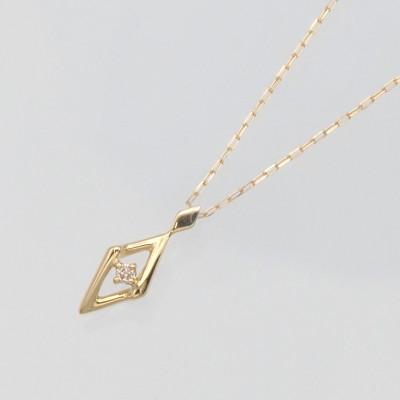 ふるさと納税 昭和町 K18 0.01ct ダイヤモンド ペンダントネックレス HH-019746 |  | 01
