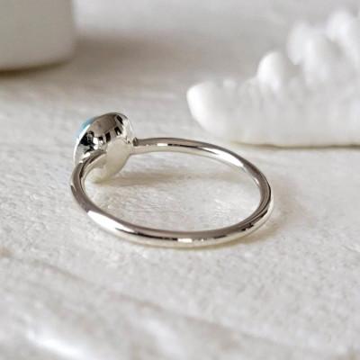 ふるさと納税 藤沢市 シルバー ラリマー(6ミリ)リング  P3〜30号 マイナスサイズ対応 ご希望サイズで制作 |  | 02