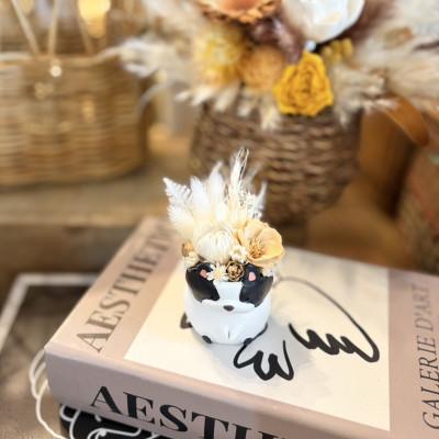 ふるさと納税 河南町 アニマルフラワー(フレンチブルドッグ)