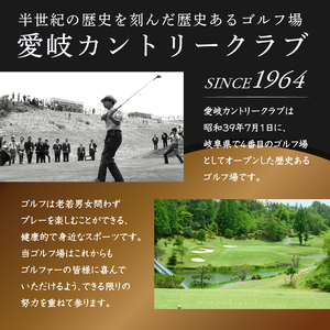 愛岐カントリークラブ利用券（3,000円分）【0039-001】岐阜県 可児市 ゴルフ golf ゴルフ場 プレー チケット 利用券 スポーツ 自然 みどり 広大 施設利用 丘陵 カントリークラブ 利