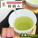 【ふるさと納税】【こだわり ブレンド茶 】さざの 有機栽培茶 初摘み 100g×3本【宝緑園】 [QAH002] 緑茶 煎茶 お茶 茶葉 日本茶 オーガニック 有機栽培 ギフト 贈答 プレゼント エコファーマー 1万3千円 13000円