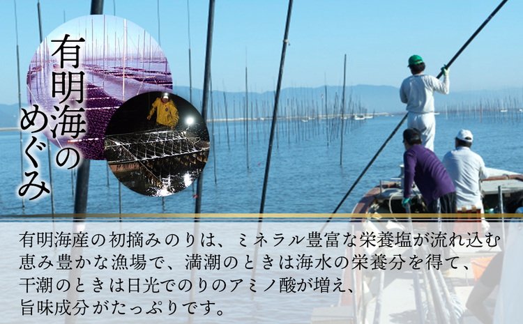 【年4回・四季のお届け便】初摘み佐賀のり 焼のり堪能5袋セット E【ミネラル おにぎり 手巻き サラダ おやつ ギフト】H8-J089302