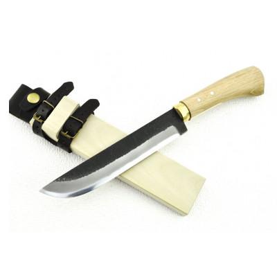 ふるさと納税 南国市 【晶之作】土佐鍛 狩猟刀『猪鹿刀』180 土佐オリジナル白鋼 【真鍮丸輪】 |  | 01