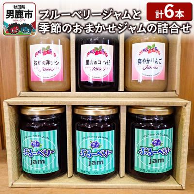 ふるさと納税 男鹿市 ブルーベリージャムと季節のおまかせジャムの詰合せ(合計6本)|23_sea-030601